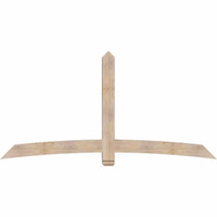 96"W x 48"H x 5 1/2"D x 5 1/2"F, 12/12 Pitch, Bellingham Smooth Timber Gable Bracket, Douglas Fir