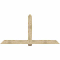 96"W x 48"H x 06"D x 6"F, 12/12 Pitch, Eugene Rough Sawn Timber Gable Bracket, Douglas Fir