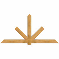 96"W x 48"H x 06"D x 6"F, 12/12 Pitch, Kennewick Rough Sawn Timber Gable Bracket, Western Red Cedar