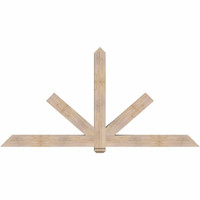 96"W x 48"H x 5 1/2"D x 5 1/2"F, 12/12 Pitch, Kennewick Smooth Timber Gable Bracket, Douglas Fir