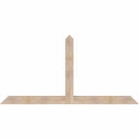 96"W x 48"H x 5 1/2"D x 5 1/2"F, 12/12 Pitch, Portland Smooth Timber Gable Bracket, Douglas Fir