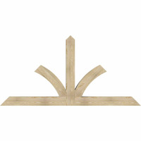 96"W x 48"H x 06"D x 6"F, 12/12 Pitch, Richland Rough Sawn Timber Gable Bracket, Douglas Fir