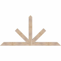 96"W x 48"H x 5 1/2"D x 5 1/2"F, 12/12 Pitch, Saratoga Smooth Timber Gable Bracket, Douglas Fir