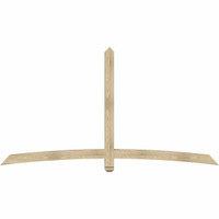 96"W x 52"H x 04"D x 4"F, 13/12 Pitch, Bellingham Rough Sawn Timber Gable Bracket, Douglas Fir
