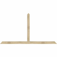 96"W x 52"H x 04"D x 4"F, 13/12 Pitch, Portland Rough Sawn Timber Gable Bracket, Douglas Fir