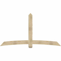 96"W x 52"H x 04"D x 6"F, 13/12 Pitch, Bellingham Rough Sawn Timber Gable Bracket, Douglas Fir