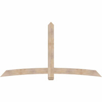 96"W x 52"H x 3 1/2"D x 5 1/2"F, 13/12 Pitch, Bellingham Smooth Timber Gable Bracket, Douglas Fir