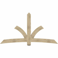 96"W x 52"H x 04"D x 6"F, 13/12 Pitch, Davenport Rough Sawn Timber Gable Bracket, Douglas Fir