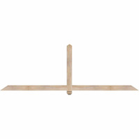 96"W x 32"H x 3 1/2"D x 3 1/2"F, 08/12 Pitch, Eugene Smooth Timber Gable Bracket, Douglas Fir