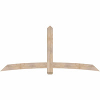 96"W x 44"H x 3 1/2"D x 5 1/2"F, 11/12 Pitch, Bellingham Smooth Timber Gable Bracket, Douglas Fir