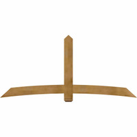 96"W x 44"H x 04"D x 6"F, 11/12 Pitch, Bellingham Rough Sawn Timber Gable Bracket, Western Red Cedar