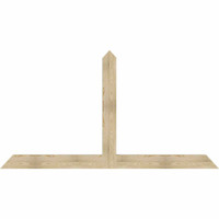 96"W x 52"H x 04"D x 6"F, 13/12 Pitch, Portland Rough Sawn Timber Gable Bracket, Douglas Fir