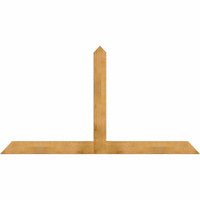 96"W x 52"H x 04"D x 6"F, 13/12 Pitch, Portland Rough Sawn Timber Gable Bracket, Western Red Cedar