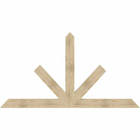 96"W x 52"H x 04"D x 6"F, 13/12 Pitch, Saratoga Rough Sawn Timber Gable Bracket, Douglas Fir