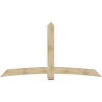 96"W x 52"H x 06"D x 6"F, 13/12 Pitch, Bellingham Rough Sawn Timber Gable Bracket, Douglas Fir
