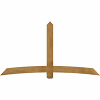 96"W x 52"H x 06"D x 6"F, 13/12 Pitch, Bellingham Rough Sawn Timber Gable Bracket, Western Red Cedar
