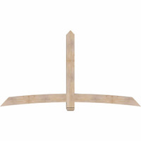 96"W x 52"H x 5 1/2"D x 5 1/2"F, 13/12 Pitch, Bellingham Smooth Timber Gable Bracket, Douglas Fir