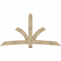 96"W x 52"H x 06"D x 6"F, 13/12 Pitch, Davenport Rough Sawn Timber Gable Bracket, Douglas Fir