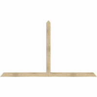 96"W x 56"H x 04"D x 4"F, 14/12 Pitch, Portland Rough Sawn Timber Gable Bracket, Douglas Fir