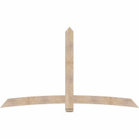 96"W x 56"H x 3 1/2"D x 5 1/2"F, 14/12 Pitch, Bellingham Smooth Timber Gable Bracket, Douglas Fir