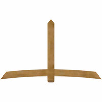 96"W x 56"H x 04"D x 6"F, 14/12 Pitch, Bellingham Rough Sawn Timber Gable Bracket, Western Red Cedar