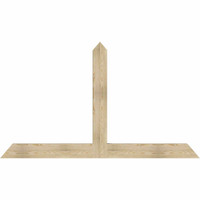 84"W x 49"H x 04"D x 6"F, 14/12 Pitch, Portland Rough Sawn Timber Gable Bracket, Douglas Fir