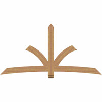 96"W x 48"H x 3 1/2"D x 5 1/2"F, 12/12 Pitch, Davenport Smooth Timber Gable Bracket, Western Red Cedar