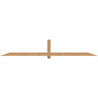 108"W x 18"H x 3 1/2"D x 3 1/2"F, 04/12 Pitch, Eugene Smooth Timber Gable Bracket, Western Red Cedar