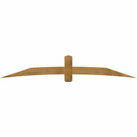 108"W x 18"H x 04"D x 6"F, 04/12 Pitch, Bellingham Rough Sawn Timber Gable Bracket, Western Red Cedar