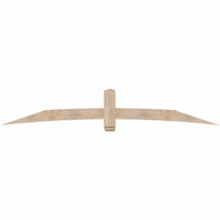 108"W x 18"H x 3 1/2"D x 5 1/2"F, 04/12 Pitch, Bellingham Smooth Timber Gable Bracket, Douglas Fir