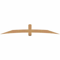 108"W x 18"H x 3 1/2"D x 5 1/2"F, 04/12 Pitch, Bellingham Smooth Timber Gable Bracket, Western Red Cedar