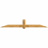 108"W x 18"H x 04"D x 6"F, 04/12 Pitch, Eugene Rough Sawn Timber Gable Bracket, Western Red Cedar