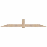 108"W x 18"H x 3 1/2"D x 5 1/2"F, 04/12 Pitch, Eugene Smooth Timber Gable Bracket, Douglas Fir