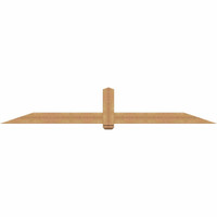 108"W x 18"H x 3 1/2"D x 5 1/2"F, 04/12 Pitch, Eugene Smooth Timber Gable Bracket, Western Red Cedar
