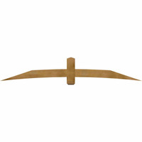 108"W x 18"H x 06"D x 6"F, 04/12 Pitch, Bellingham Rough Sawn Timber Gable Bracket, Western Red Cedar