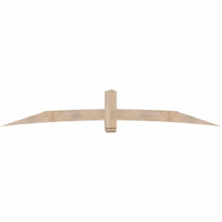 108"W x 18"H x 5 1/2"D x 5 1/2"F, 04/12 Pitch, Bellingham Smooth Timber Gable Bracket, Douglas Fir