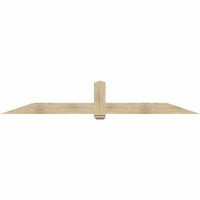 108"W x 18"H x 06"D x 6"F, 04/12 Pitch, Eugene Rough Sawn Timber Gable Bracket, Douglas Fir