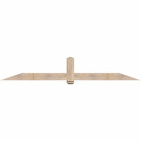 108"W x 18"H x 5 1/2"D x 5 1/2"F, 04/12 Pitch, Eugene Smooth Timber Gable Bracket, Douglas Fir