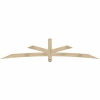 108"W x 22"H x 04"D x 4"F, 05/12 Pitch, Alberta Rough Sawn Timber Gable Bracket, Douglas Fir