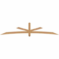 108"W x 22"H x 3 1/2"D x 3 1/2"F, 05/12 Pitch, Alberta Smooth Timber Gable Bracket, Western Red Cedar