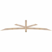 108"W x 22"H x 3 1/2"D x 3 1/2"F, 05/12 Pitch, Alberta Smooth Timber Gable Bracket, Douglas Fir