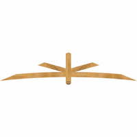 108"W x 22"H x 04"D x 4"F, 05/12 Pitch, Alberta Rough Sawn Timber Gable Bracket, Western Red Cedar