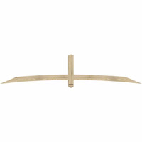 108"W x 22"H x 04"D x 4"F, 05/12 Pitch, Bellingham Rough Sawn Timber Gable Bracket, Douglas Fir