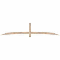 108"W x 22"H x 3 1/2"D x 3 1/2"F, 05/12 Pitch, Bellingham Smooth Timber Gable Bracket, Douglas Fir