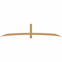 108"W x 22"H x 3 1/2"D x 3 1/2"F, 05/12 Pitch, Bellingham Smooth Timber Gable Bracket, Western Red Cedar