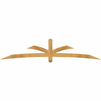 108"W x 22"H x 04"D x 4"F, 05/12 Pitch, Davenport Rough Sawn Timber Gable Bracket, Western Red Cedar