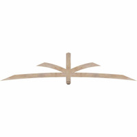 108"W x 22"H x 3 1/2"D x 3 1/2"F, 05/12 Pitch, Davenport Smooth Timber Gable Bracket, Douglas Fir