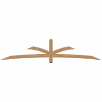 108"W x 22"H x 3 1/2"D x 3 1/2"F, 05/12 Pitch, Davenport Smooth Timber Gable Bracket, Western Red Cedar