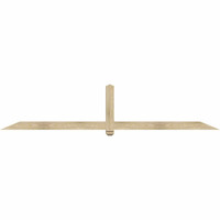 108"W x 22"H x 04"D x 4"F, 05/12 Pitch, Eugene Rough Sawn Timber Gable Bracket, Douglas Fir