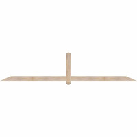 108"W x 22"H x 3 1/2"D x 3 1/2"F, 05/12 Pitch, Eugene Smooth Timber Gable Bracket, Douglas Fir